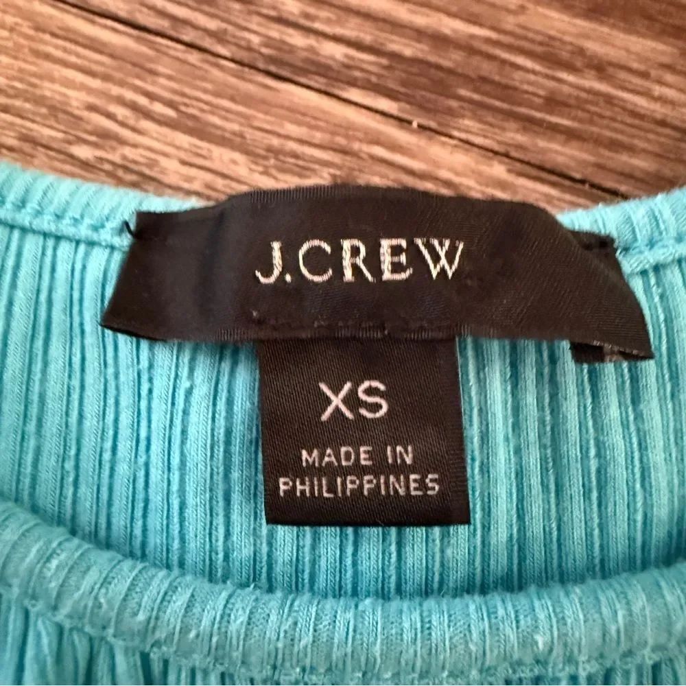 J. Crew Women's Ruffle Ribbed Knit Tank - Picture 2 of 4